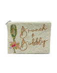 Double Brunch & Bubbly Beaded Coin Purse