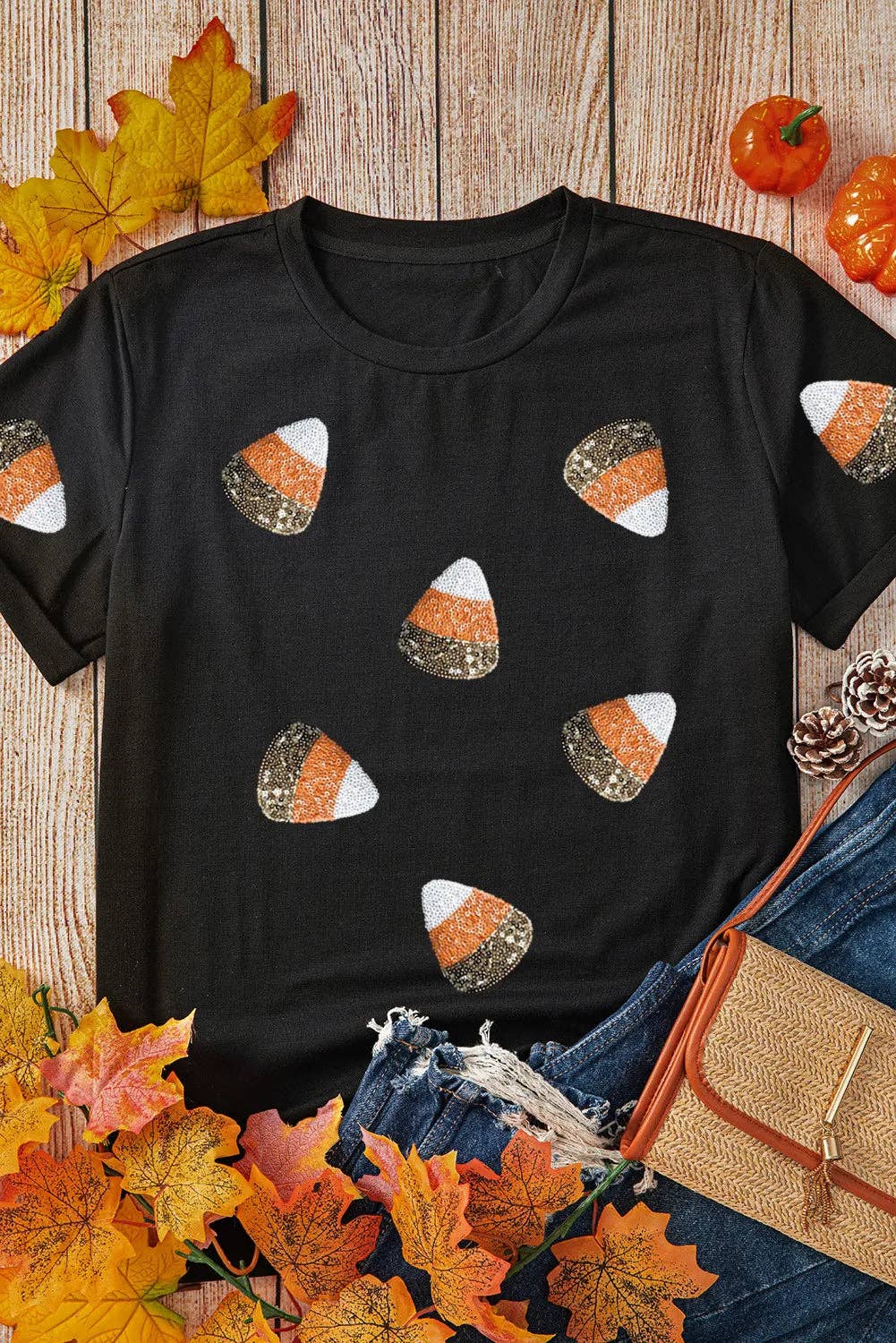 Sequin Candy Patched Tee