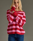 Pink & Red Sweater