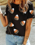 Sequin Candy Patched Tee