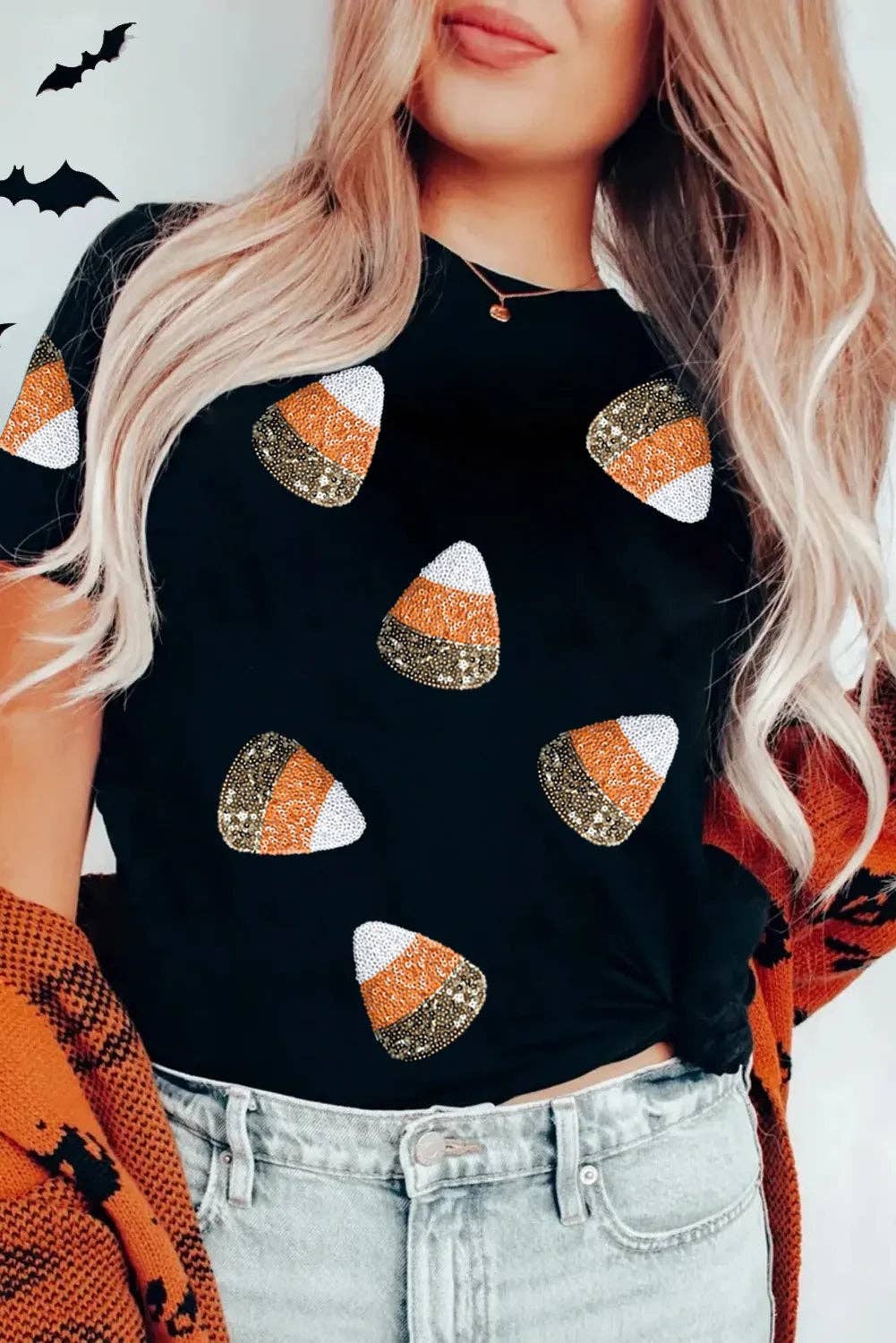 Sequin Candy Patched Tee