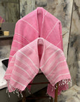 Handwoven Turkish Hand Towel Pink