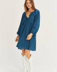 Dolman Sleeve Mini Dress