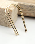Open Hoop Threader Earrings - 14k Gold Filled