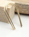 Open Hoop Threader Earrings - 14k Gold Filled