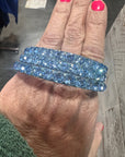 Baby Blue Crystal Bangle
