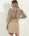 Camel Twill Skirt