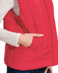 High Neck Puffer Vest