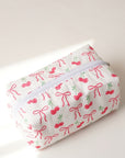 Cosmetic Makeup Pouch- Cherry Knot
