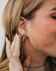 Striped Pickleball Stud Earring