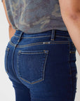 Mid Rise Super Skinny Destructed Jeans