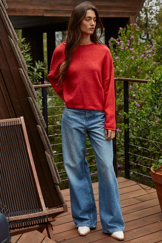 Perfect Red Cozy Knit Sweater ❤️✨