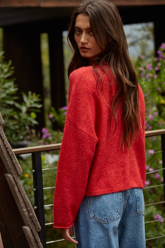 Perfect Red Cozy Knit Sweater ❤️✨