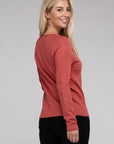 Viscose Round Neck Basic Sweater