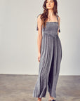 Smocked Tank Jumpsuit