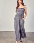 Smocked Tank Jumpsuit