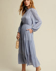 Feminine Boho Inspired Maxi Woven Dress