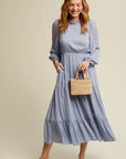 Feminine Boho Inspired Maxi Woven Dress