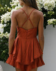 Sleeveless Surplice Romper