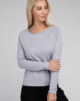 Viscose Round Neck Basic Sweater