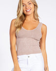 Seamless Reversible Stonewashed Ribbed Tank