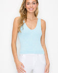 Seamless Reversible Stonewashed Ribbed Tank