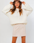 Ribbed Knitted Sweater