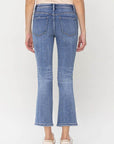 Mid Rise Kick Flare Jeans