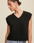 Soft Touch Cropped Knit Vest