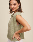 Soft Touch Cropped Knit Vest