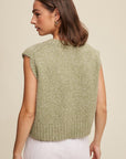 Soft Touch Cropped Knit Vest