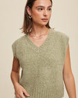 Soft Touch Cropped Knit Vest