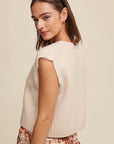 Soft Touch Cropped Knit Vest