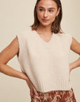 Soft Touch Cropped Knit Vest