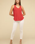 V Neck Sleeveless Cami Top