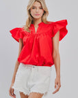 Flutter Sleeve Blouse