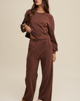 Knit Sweat Top and Pants Athleisure Lounge Sets