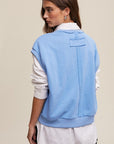 Short Sleeve Boxy Crew Neck Sweat Top