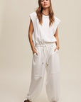 Athleisure French Terry Loose Jogger Jumpsuit