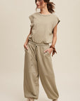 Athleisure French Terry Loose Jogger Jumpsuit