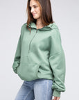 Stitch Detailed Elastic Hem Hoodie