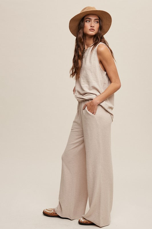 Soft Knit Tank and Pant Set