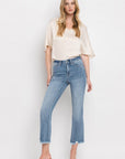 High Rise Crop Flare Jeans