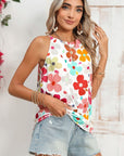 Cute Floral Print Vest