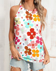 Cute Floral Print Vest