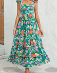 Floral Ruffle Maxi Dress