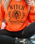 Halloween Witch Social Club Graphic Sweatshirt