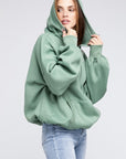 Stitch Detailed Elastic Hem Hoodie