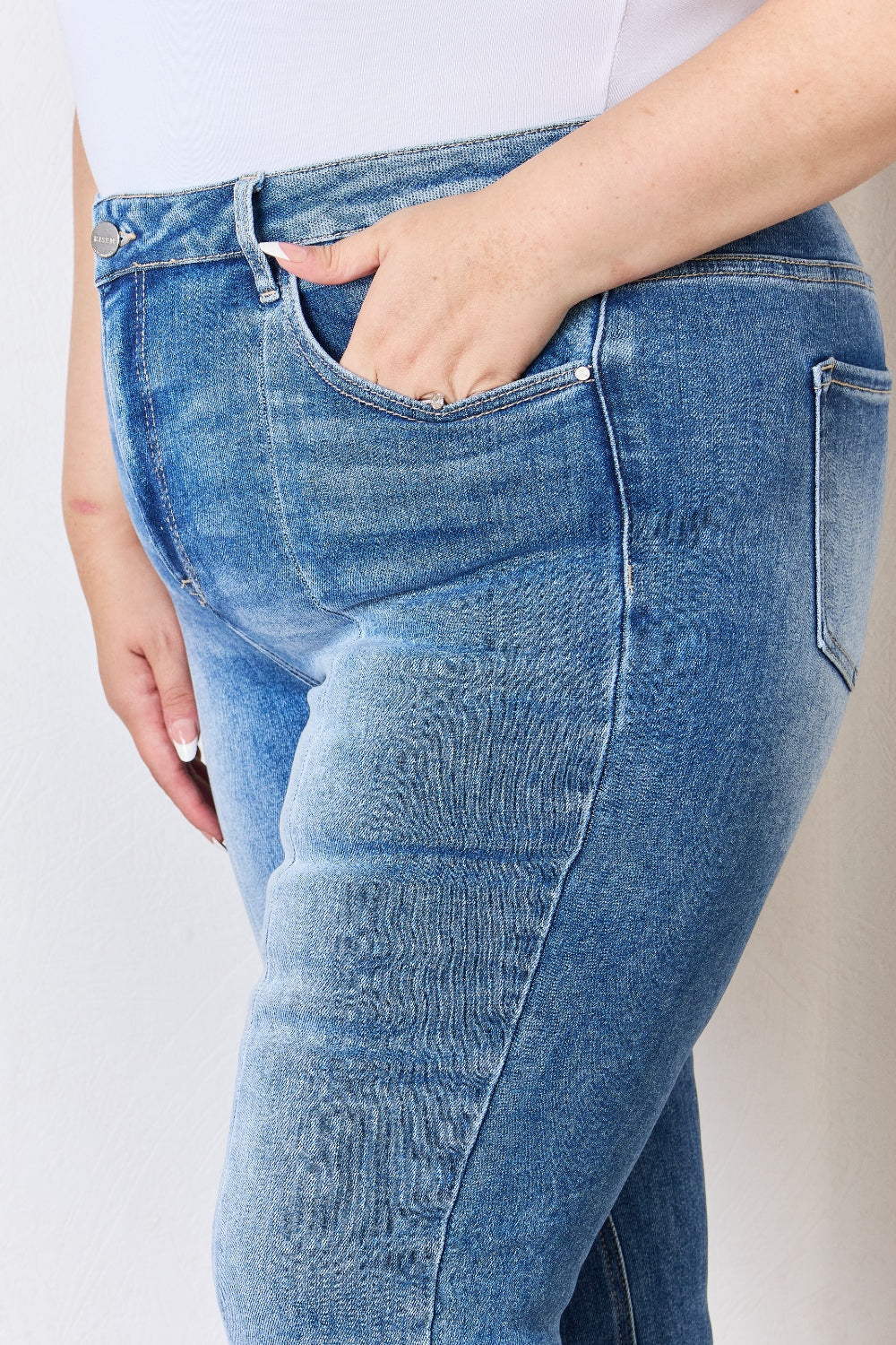 High Rise Ankle Flare Jeans