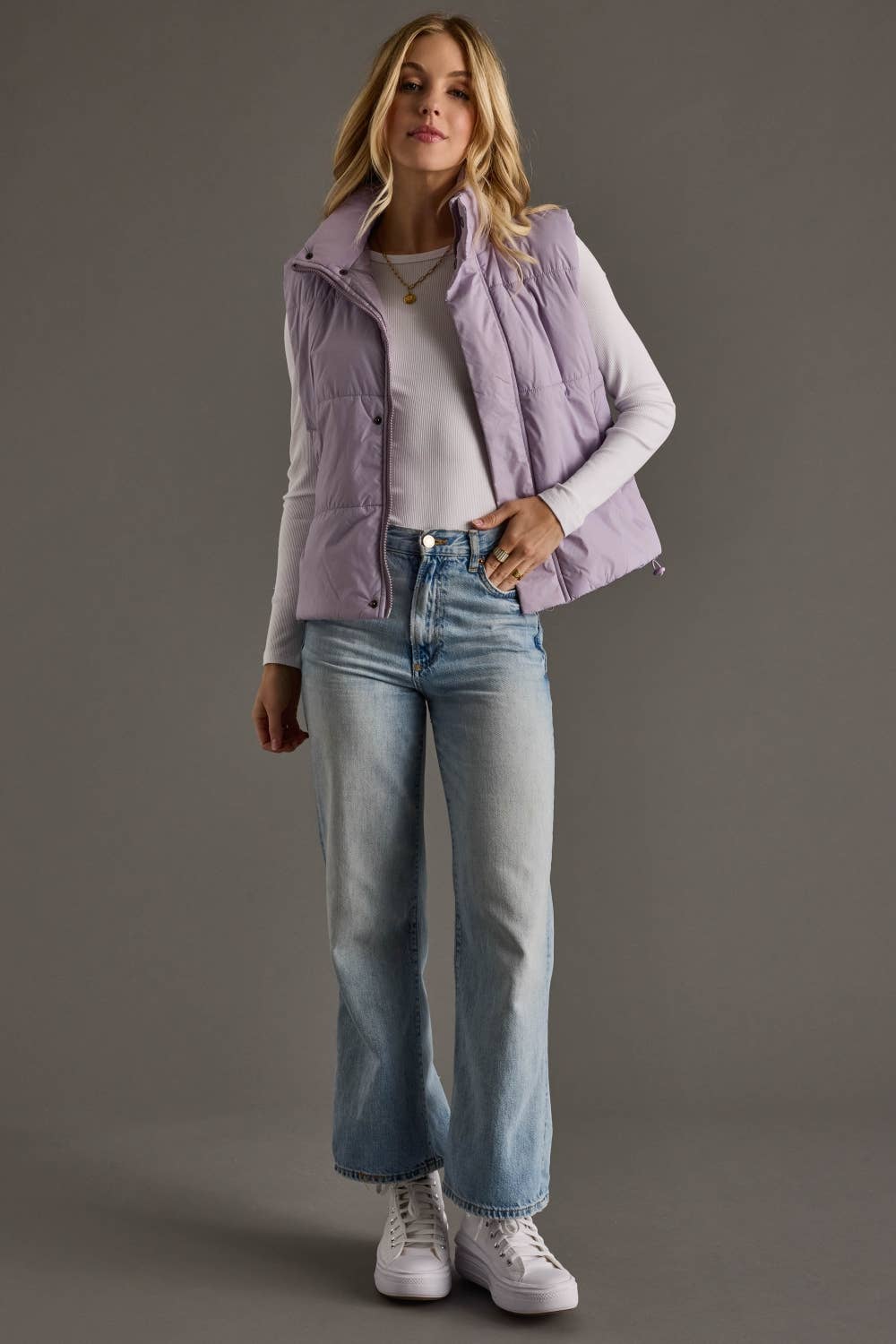 Light Lavender Puffer Vest 💜✨